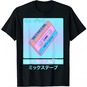 Mix Tape 90s Japanese Otaku Aesthetic Vaporwave Retro Art T-Shirt