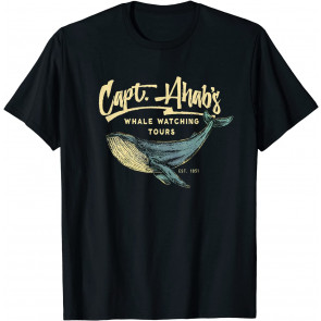 Moby Dick, Herman Melville Whale Literary Gift T-Shirt