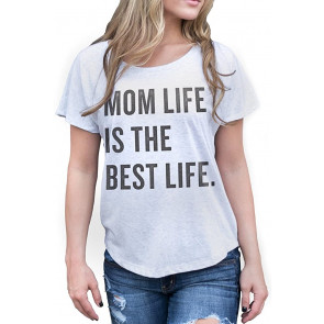 Mom Life Is The Best Life Tri-Blend Dolman T-Shirt