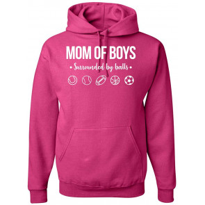 Mom Of Boys Surrounded By Balls Out-Numbered Wife Gift Mother's Day T-Shirt