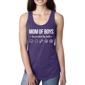 Mom Of Boys Surrounded By Balls Out-Numbered Wife Gift Mother's Day T-Shirt