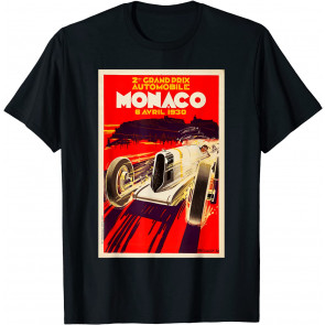 Monaco Vintage Grand Prix 1930 Race Car Poster T-Shirt