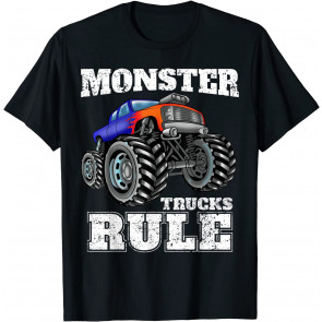 Monster Trucks Rule Monster Truck Boys Men T-Shirt