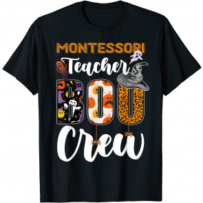 Montessori Teacher Boo Crew Ghost T-Shirt