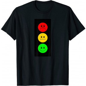Moody Stoplight Traffic Signal Faces T-Shirt