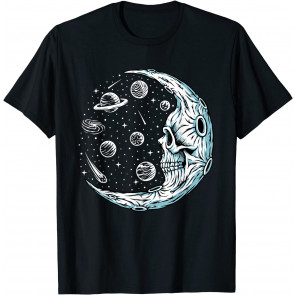 Moon Alien Eating Taco Peace Costume T-Shirt