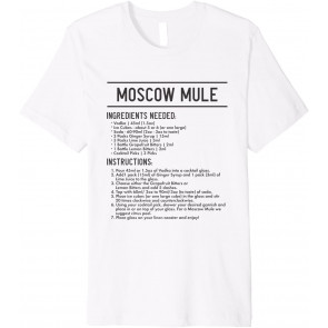 Moscow Mule Recipe Bar Party Pub Alcohol T-Shirt