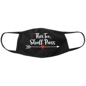 Motivational This Too Shall Pass Cotton Face Cover Mask-M/L T-Shirt