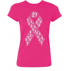 Multiple Pink Ribbon Breast Cancer Awareness  T-Shirt