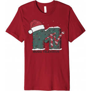 Music Television Candy Cane Christmas T-Shirt