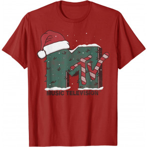 Music Television Candy Cane Christmas T-Shirt