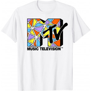 Music Television Stained Glass Logo Fill T-Shirt