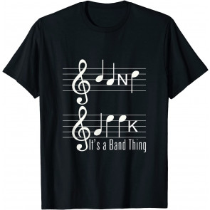 Musicians Band Geek Music Notes Spelling T-Shirt