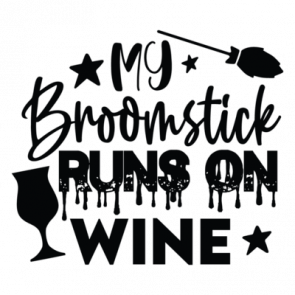 My Broomstick Runs On Wine 01 T-Shirt