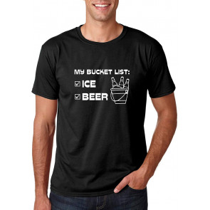 My Bucket List: Beer And Ice! - College Drinking Party Humor T-Shirt