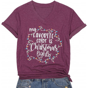 My Favorite Color Is Christmas Lights T-Shirt