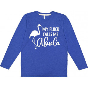 My Flock Calls Me Abuela Flamingo Silhouette T-Shirt