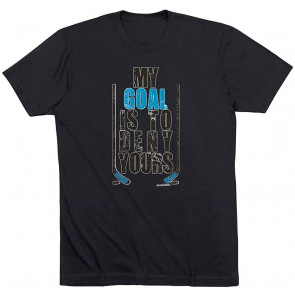 My Goal Is To Deny Yours (Blue/Black) T-Shirt