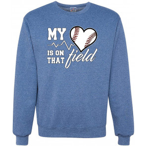 My Heart Is On That Baseball Field Sports T-Shirt