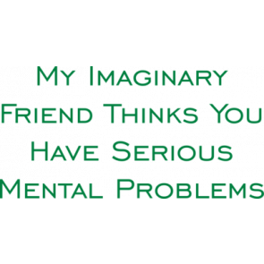 My Imaginary Friend Thinks You Have Serious Mental Problems Tshirt