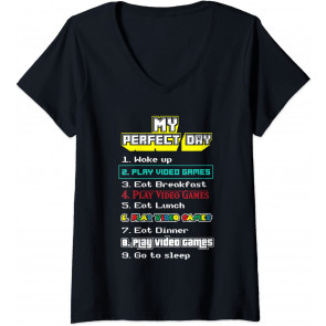 My Perfect Day Play Video Games - T-Shirt