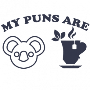 My Puns Are Koala Tea  Funny Pun Tshirt