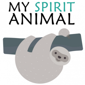 My Spirit Animal  Funny Sloth Tshirt