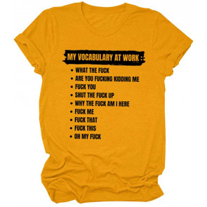 My Vocabulary At Works T-Shirt