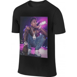 N-B-A Young=Boy Rapper Design Pure Cotton Breathable T-Shirt