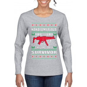 Nakatomi Plaza Christmas Party Survivor 1988 Ugly Christmas T-Shirt
