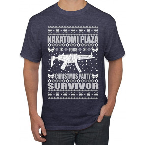 Nakatomi Plaza Christmas Party Survivor 1988 Ugly Christmas T-Shirt