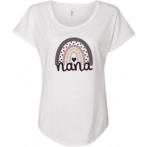 Nana Boho Rainbow Grandma Mimi Grandmother  T-Shirt
