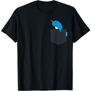 Narwal Whale Pets Perfect Companion. Dogs, Cats, Fish. T-Shirt