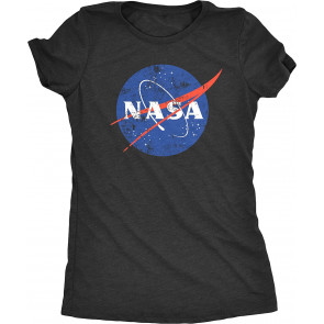 NASA Space Program Distressed Meatball Logo T-Shirt