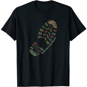 National Parks Shoe Boot Print Leave Only Footprints Vintage T-Shirt