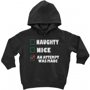 Naughty, Nice, An Attempt Was Made Christmas Holiday T-Shirt