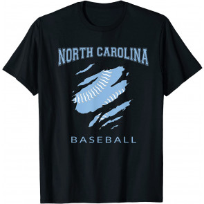 NC Carolinas Fan The Tarheel State North Carolina Baseball T-Shirt