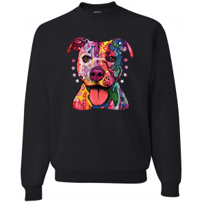 Neon Colorful Pitbull Licensed Dean Russo Dog Lover T-Shirt