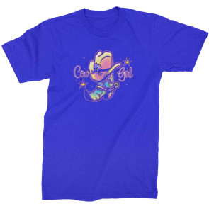 Neon Cowgirl With Boots T-Shirt