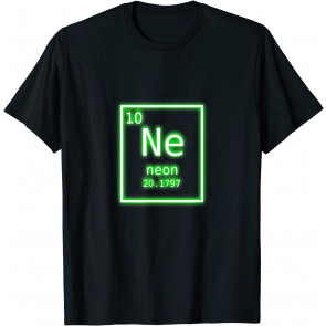 Neon Element Green Periodic Table Chemistry Nerd Costume T-Shirt