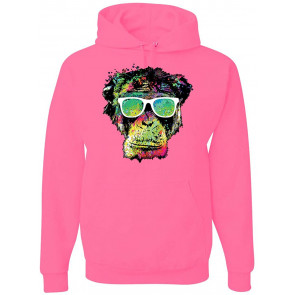 Neon Rainbow Psychedelic Technicolor Party Monkey T-Shirt