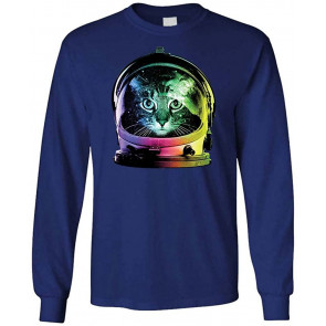 NEON Space CAT - Astronaut Kitten Outer Space - T-Shirt