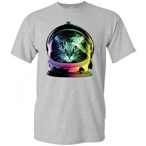 NEON Space CAT - Astronaut Kitten Outer Space - T-Shirt