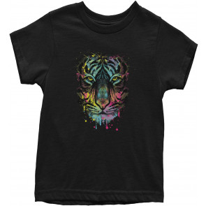 Neon Tiger Head T-Shirt