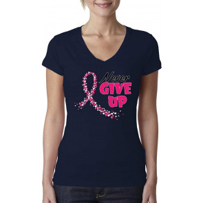 Never Give Up Fight Cancer Breast Cancer Awareness T-Shirt