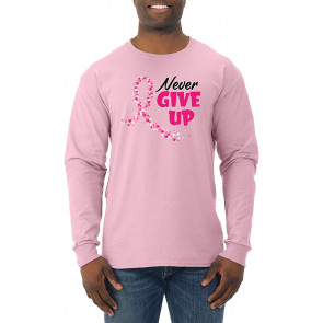 Never Give Up Fight Cancer Breast Cancer Awareness T-Shirt