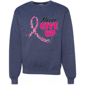 Never Give Up Fight Cancer Breast Cancer Awareness T-Shirt
