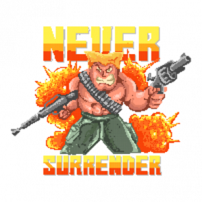 Never Surrender Retro Gaming Tshirt