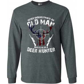 Never Underestimate An Old Man Who Is Also A Deer Hunter T-Shirt