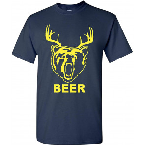 New Beer Deer Bear Sunny Mac T-Shirt